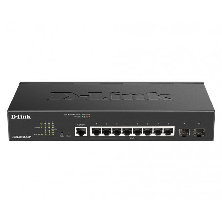 D-Link DGS-2000-10P switch di rete Gestito L2/L3 Gigabit Ethernet (10/100/1000) Supporto Power over Ethernet (PoE (DGS-2000-10P)