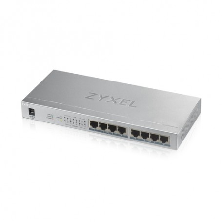 Zyxel GS1008HP Non gestito Gigabit Ethernet (10/100/1000) Supporto Power over Ethernet (PoE) Grigio (GS1008HP-EU0101F)