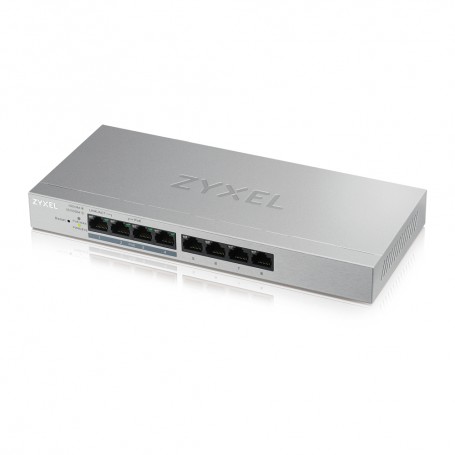 Zyxel GS1200-8HP v2 Gestito Gigabit Ethernet (10/100/1000) Supporto Power over Ethernet (PoE) Grigio (GS1200-8HPV2-EU0101F)