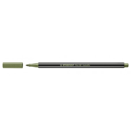 STABILO Pen 68 metallic marcatore Verde chiaro, Verde metallizato 1 pz (68/843)