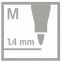 STABILO Pen 68 metallic marcatore Verde chiaro, Verde metallizato 1 pz (68/843)
