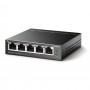 TP-LINK TL-SF1005LP switch di rete Non gestito Fast Ethernet (10/100) Supporto Power over Ethernet (PoE) Nero (TL-SF1005LP)