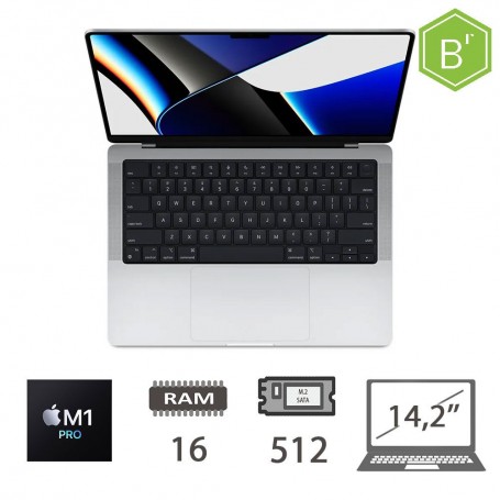 MBP 14,2 (2021)M1 PRO-8C/16/512/14C GPU/SLV/2Y - B