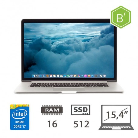MBP 15,4 (L13)I7-4850HQ/16/SSD512/SLV/2Y - B