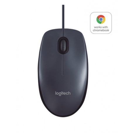 Logitech B100 mouse Ambidestro USB tipo A Ottico 800 DPI (910-003357)