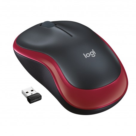 NOTEBOOK MOUSE M185 RED EER2- (910-002240)