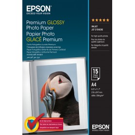 Epson Premium Glossy Photo Paper - A4 - 15 Fogli (C13S042155)