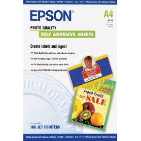 Epson Self-Adhesive Photo Paper - A4 - 10 Fogli (C13S041106)