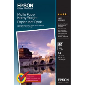 Epson Matte Paper Heavy Weight - A4 - 50 Fogli (C13S041256)