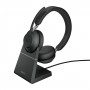 Jabra Evolve2 65, UC Stereo Auricolare Wireless A Padiglione Ufficio USB tipo-C Bluetooth Nero (26599-989-889)