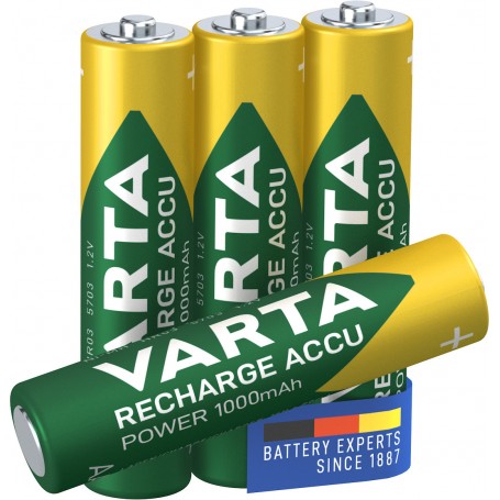 Varta Rech.Accu Power AAA 1000mAh BLI 4 (5703301404)