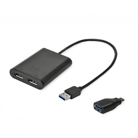 i-tec USB 3.0 / USB-C Dual 4K DP Video Adapter (U3DUAL4KDP)
