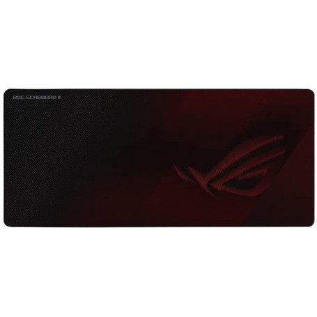 ASUS ROG Strix Scabbard II Tappetino per mouse per gioco da computer Nero, Rosso (90MP0210-BPUA00)
