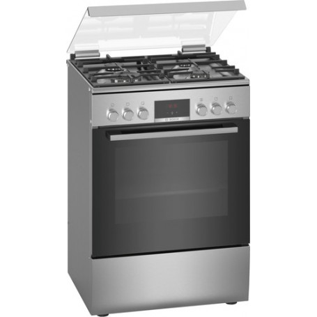 Bosch Serie 4 HXR39AI50 cucina Piano cottura Gas Nero, Acciaio inossidabile A (HXR39AI50)