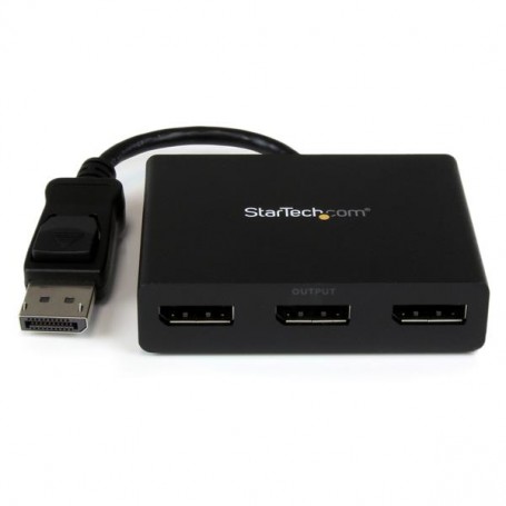 StarTech.com Adattatore multi monitor a 3 porte - Hub DisplayPort 1.2 MST a doppio 4K 30Hz e 1x 1080p - Splitter vi (MSTDP123DP)
