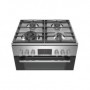 Bosch Serie 4 HXR39AI50 cucina Piano cottura Gas Nero, Acciaio inossidabile A (HXR39AI50)