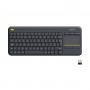 Logitech Wireless Touch Keyboard K400 Plus tastiera RF Wireless QWERTY Inglese Nero (920-007145)