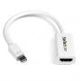 StarTech.com Adattatore mini DisplayPort a HDMI 4k a 30Hz - Convertitore attivo mDP 1.2 a HDMI 1080p per Mac Book A (MDP2HD4KSW)