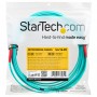 StarTech.com Cavo in Fibra Ottica Multimodale Duplex OM4 LC/LC - 100 Gb - 50/125 - LSZH - Turchese da 5m (450FBLCLC5)