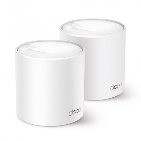 TP-LINK DECO X60(2-PACK) sistema Wi-Fi Mesh Dual-band (2.4 GHz/5 GHz) Wi-Fi 6 (802.11ax) Bianco Interno (DECO X60(3-PACK))