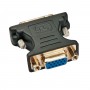 Lindy 41199 adattatore per inversione del genere dei cavi VGA DVI-I Nero, Oro (41199)
