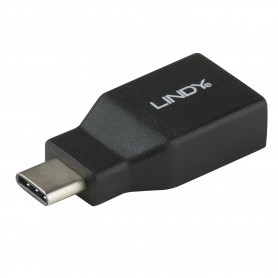 Lindy 41899 adattatore per inversione del genere dei cavi USB 3.1-C USB 3.1-A Nero (41899)