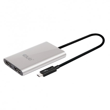 CLUB3D Thunderbolt™ 3 to Displayport™ 1.2 Dual Monitor 4K 60Hz (CSV-1577)