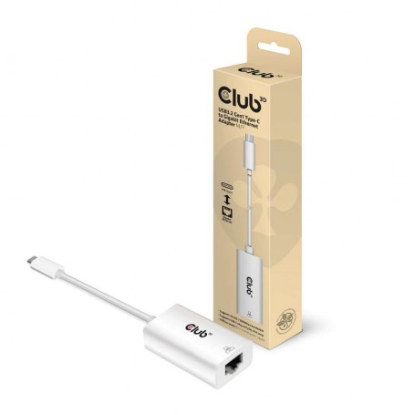 CLUB3D CAC-1519 adattatore per inversione del genere dei cavi USB-C RJ-45 Bianco (CAC-1519)