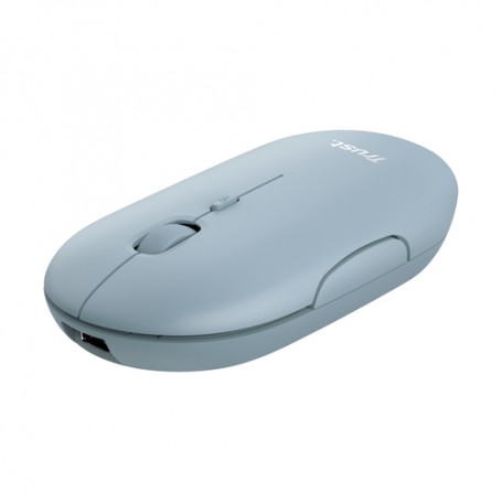 Trust Puck mouse Ambidestro Wireless a RF + Bluetooth 1600 DPI (24126)