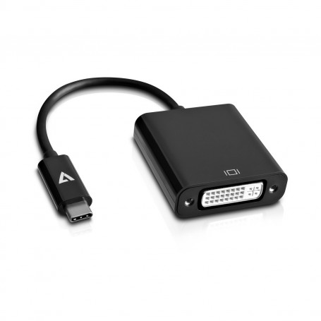 V7 USB-C maschio a DVI-D femminile nero dell'adattatore (V7UCDVI-BLK-1E)