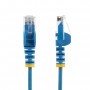 StarTech.com Cavo di Rete Ethernet Snagless CAT6 da 50cm - Cavo Patch antigroviglio slim RJ45 - Blu (N6PAT50CMBLS)