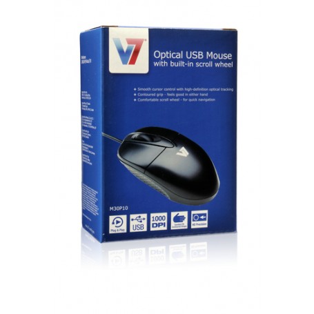 V7 Full Size Mouse ottico USB (M30P10-7E)