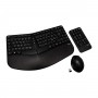 V7 Tastiera, mouse e combinazione con tastierino wireless ergonomici (CKW400IT)