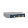 NETGEAR MS108EUP Non gestito L2/L3 2.5G Ethernet (100/1000/2500) Supporto Power over Ethernet (PoE) Grigio (MS108EUP-100EUS)