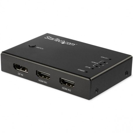 StarTech.com Switch Commutatore a 4 porte HDMI - 3x HDMI e 1x DisplayPort - 4K 60Hz (VS421HDDP)