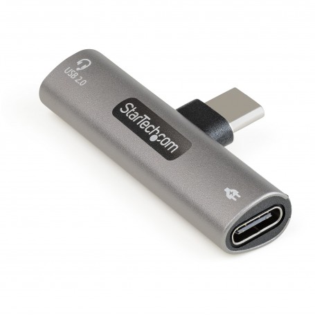 StarTech.com Adattatore USB C di ricarica e audio - Alimentatore USB-C con porta USB-C Audio per cuffie - Caricabatt (CDP2CAPDM)