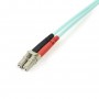 StarTech.com Cavo patch duplex LSZH fibra multimod. 50/125 2 m 10 Gb Aqua LC-LC (A50FBLCLC2)