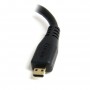 StarTech.com Cavo HDMI a micro HDMI ad alta velocita' - Cavo HDMI micro High Speed da 12cm - F/M - Nero (HDADFM5IN)