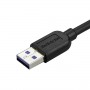 StarTech.com Cavo USB 3.0 Tipo A a Micro B slim - Connettore USB3.0 A a Micro B slim ad angolo destro Gen 1 (5 Gb (USB3AU50CMRS)