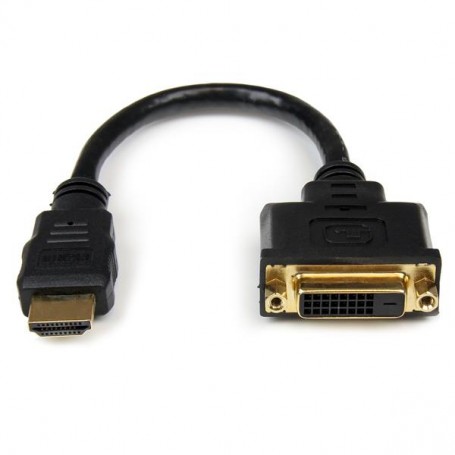 StarTech.com Adattatore cavo video HDMI a DVI-D da 20 cm - HDMI maschio a DVI femmina (HDDVIMF8IN)