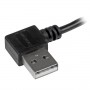 StarTech.com Cavo da Usb a micro USB con connettori ad angolo destro - M/M da 2 m Nero (USB2AUB2RA2M)