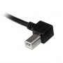 StarTech.com Cavo USB 2.0 A a B con angolare sinistro 2 m - M/M (USBAB2ML)