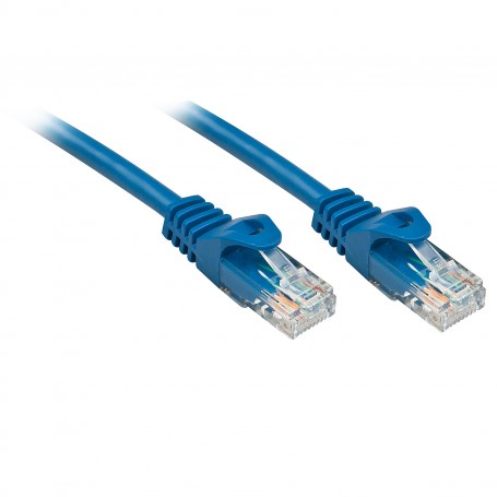 Lindy Rj45/Rj45 Cat6 2m cavo di rete Blu U/UTP (UTP) (48173)