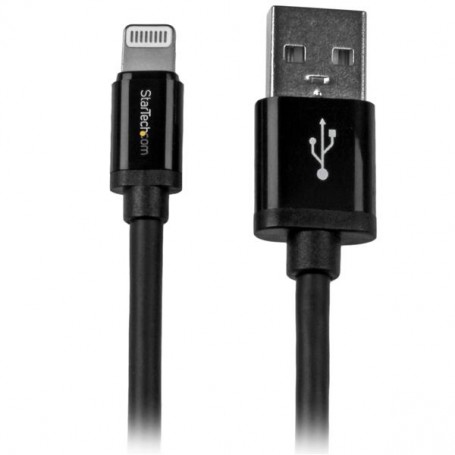 StarTech.com Cavo lungo connettore lightning a 8 pin Apple nero a USB da 2 m per iPhone / iPod / iPad (USBLT2MB)