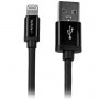 StarTech.com Cavo lungo connettore lightning a 8 pin Apple nero a USB da 2 m per iPhone / iPod / iPad (USBLT2MB)