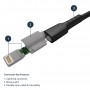 StarTech.com Cavo da USB-A a Lightening bianco da 1m di colore nero - Robusto e resistente cavo di alimentazione/s (RUSBLTMM1MB)