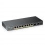 Zyxel GS1100-10HP v2 Non gestito Gigabit Ethernet (10/100/1000) Supporto Power over Ethernet (PoE) Nero (GS1100-10HP-EU0102F)
