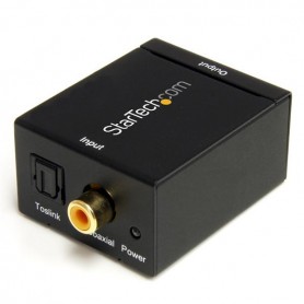 StarTech.com Convertitore audio da coassiale digitale SPDIF o ottico Toslink a RCA stereo (SPDIF2AA)
