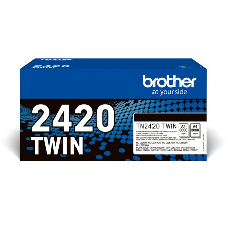 Brother TONER N 3K PK2 cartuccia toner 2 pz Originale (TN2420TWIN)