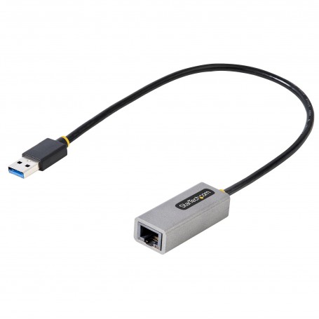 StarTech.com Adattatore USB Ethernet, Convertitore USB 3.0 a Ethernet 10/100/1000 Gigabit per Laptop, Cavo integrat (USB31000S2)